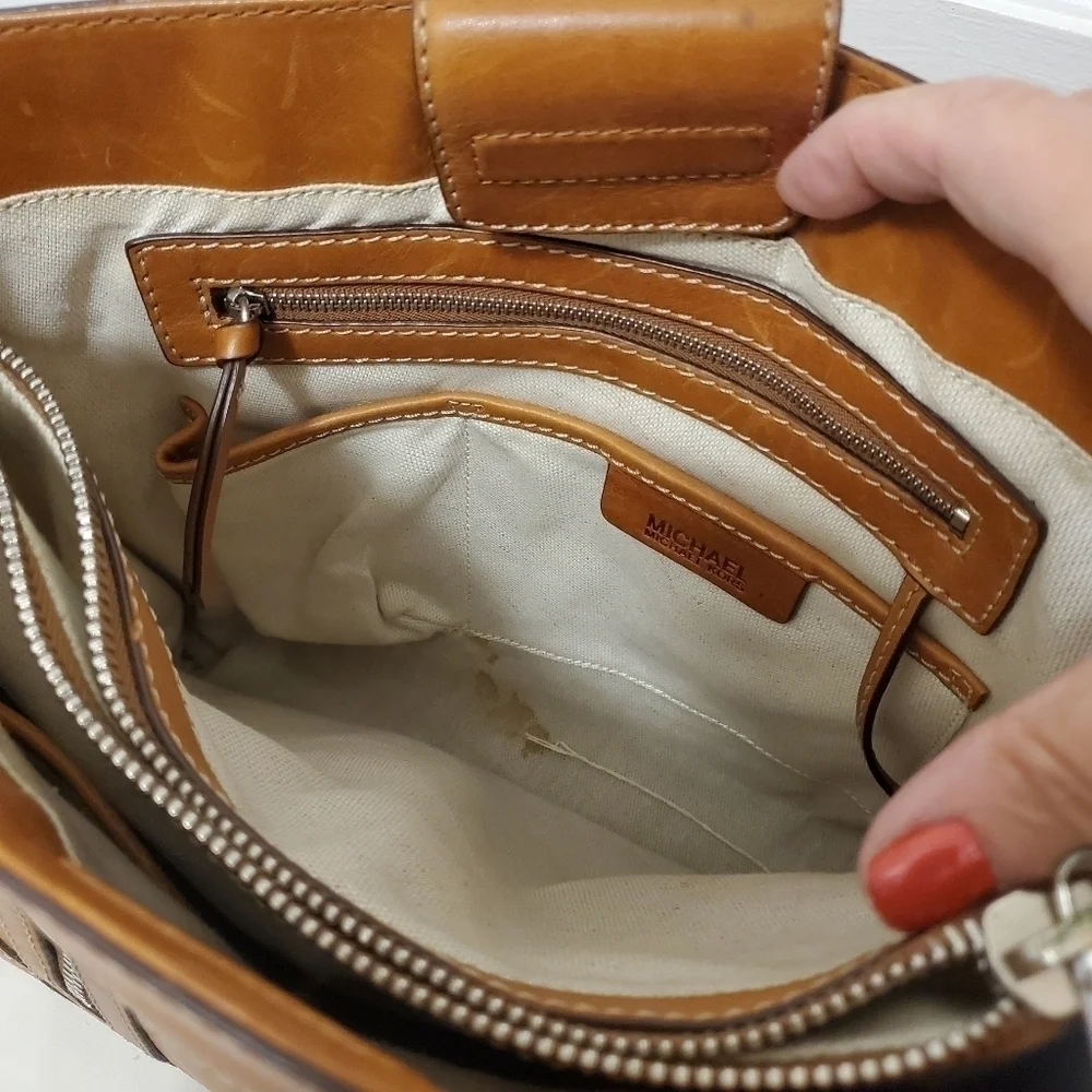 Michael Kors Leather Tote, Classic, Business
